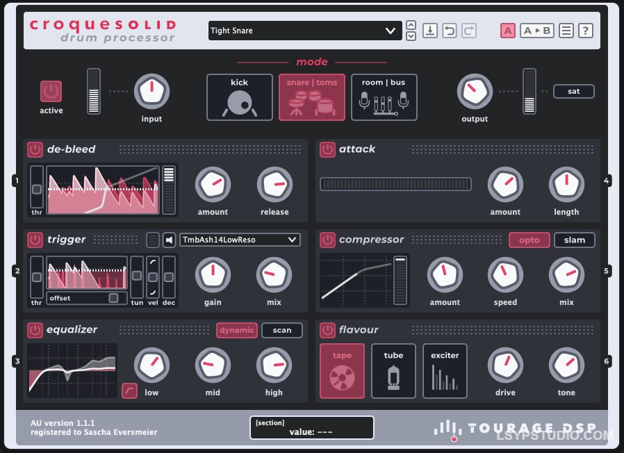 TOURAGE DSP Croquesolid v1.1.1 [WiN]-乐声音频-资源网