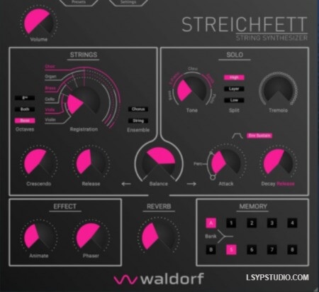 弦乐合成器插件Waldorf streichfett v1.0.0 [WiN]-乐声音频-资源网