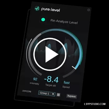 AI 驱动的电平控制工具Sonible Pure Level v1.0.0 [WiN]-乐声音频-资源网