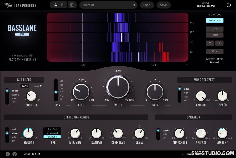 立体声宽度Tone Projects Basslane Pro v1.0.7 [MacOSX]-乐声音频-资源网