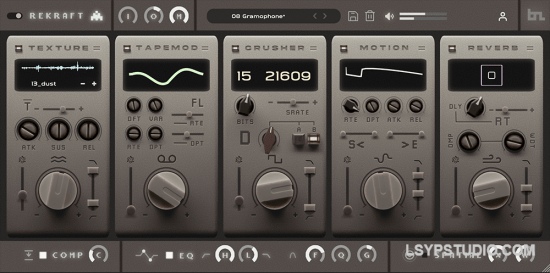 模块化 Lo-Fi 复古染色效果器 BeatSkillz Rekraft v1.25 MacOS-乐声音频-资源网