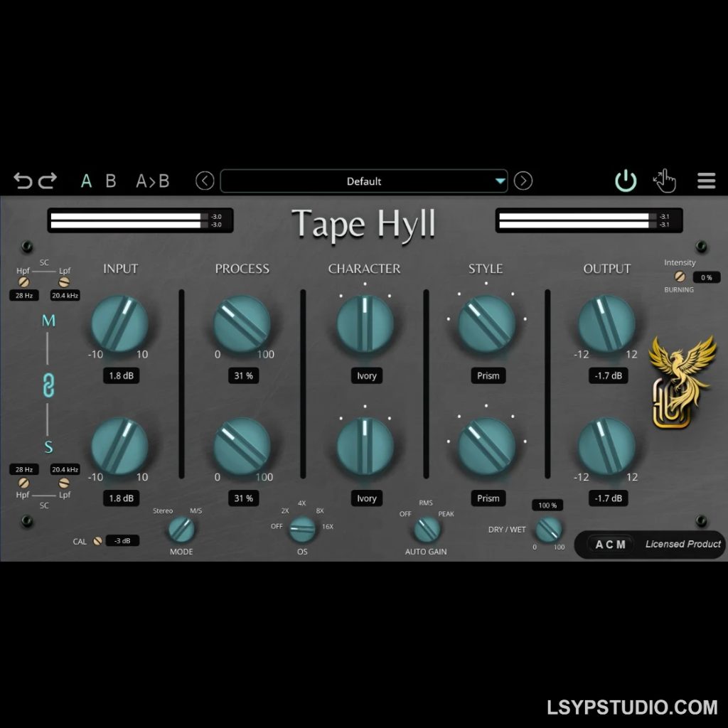 磁带饱和处理器GARUC Audio Tape Hyll v1.0.2 [WiN]-乐声音频-资源网