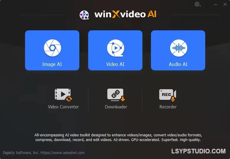 缩放、编辑和改进视频的工具Winxvideo AI 4.9 x64 Multilingual-乐声音频-资源网