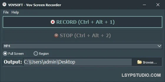 专业录屏工具VovSoft Screen Recorder 5.0 Multilingual-乐声音频-资源网