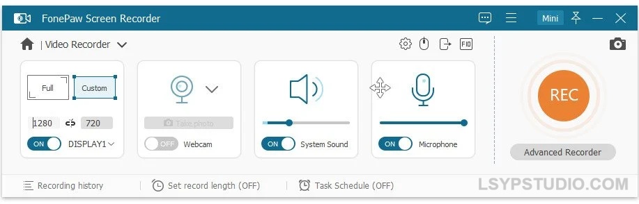 视屏屏幕录制工具FonePaw Screen Recorder 8.8 x64 Multilingual-乐声音频-资源网