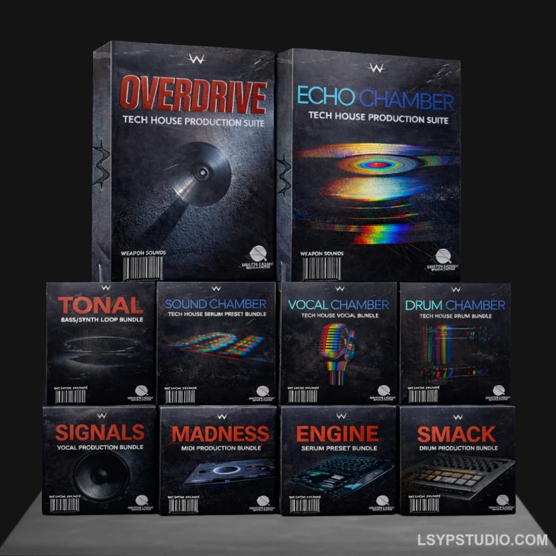 Weapon Sounds Overdrive x Echo Chamber Production Suite Bundle WAV MiDi Serum 2 Presets-FANTASTiC-乐声音频-资源网