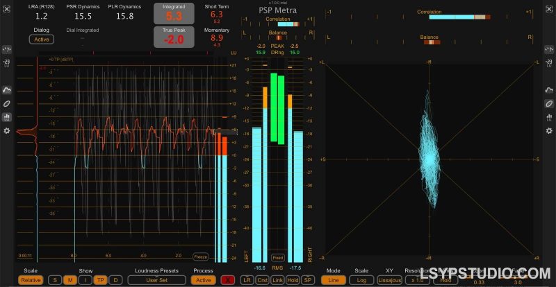 高端实时分析和计量插件PSPaudioware PSP Metra v1.2.1 [WiN]-乐声音频-资源网