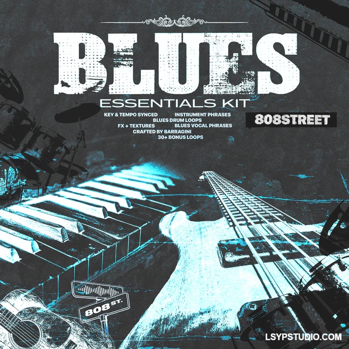 蓝调乐句 Barragini Blues Essentials (Phrase Kit) by 808Street WAV-FANTASTiC-乐声音频-资源网