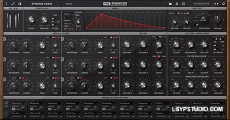 建模合成器Synapse Audio The Legend HZ v2.1 [MacOSX]-乐声音频-资源网