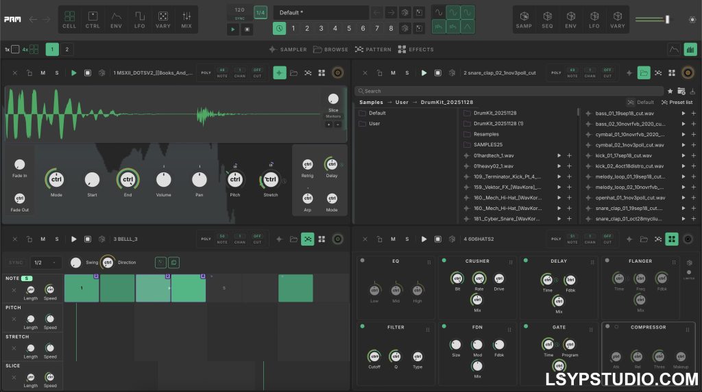 八单元创意采样器MAP Audio PAM v1.4.31 [WiN]-乐声音频-资源网