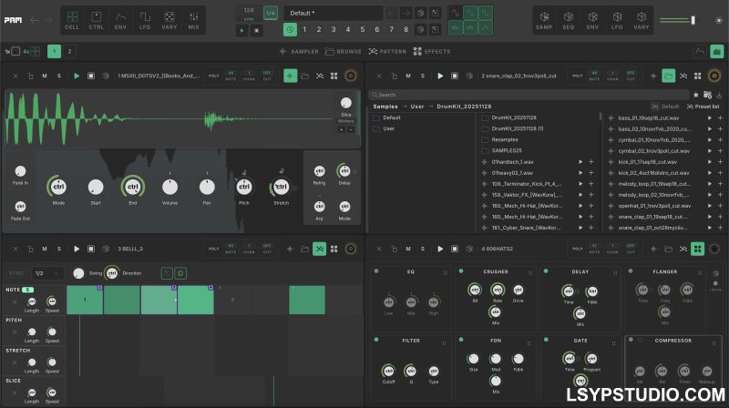 八单元创意采样器MAP Audio PAM v1.4.31 [WiN]-乐声音频-资源网