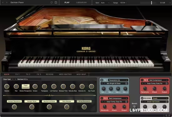 虚拟钢琴插件KORG Software SGX-2 v1.0.3 U2B MacOS-乐声音频-资源网