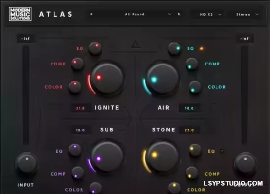 多频段音色塑形插件Modern Music Solutions Atlas 1.0.2 Win/macOS-乐声音频-资源网
