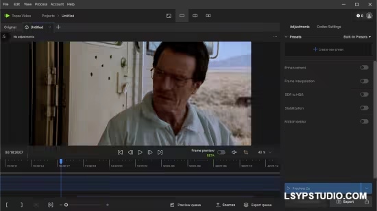 AI 视频增强软件Topaz Video 1.4.0 x64 WIN-乐声音频-资源网