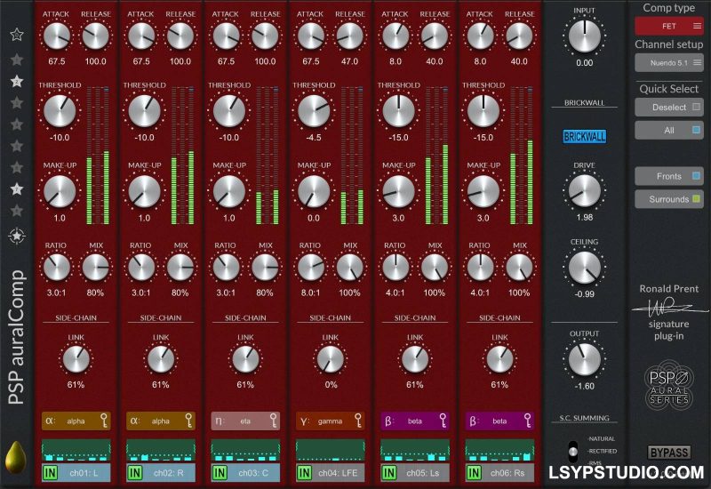 压缩器和限制器PSPaudioware PSP auralComp v2.0.0 [WiN]-乐声音频-资源网