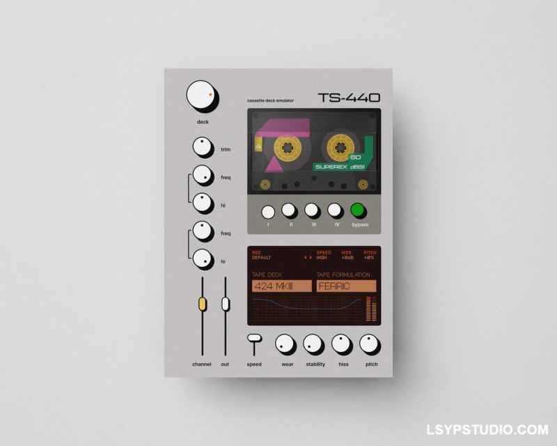 卡座模拟器插件Superlunar TS-440 v1.2.0 [WiN, MacOSX]-乐声音频-资源网