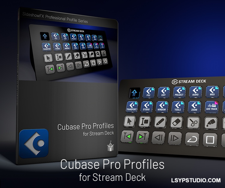 简化您的工作流程SideshowFX Cubase Pro Profiles for Stream Deck v3.2.3 [WiN, MacOSX]-乐声音频-资源网