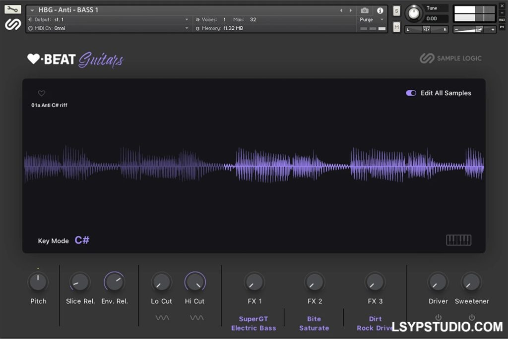 全新循环乐器Sample Logic HeartBeat Guitars KONTAKT-乐声音频-资源网
