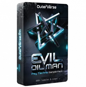 梦寐以求的迷幻电子乐宝库OuterVerse Evil Oil Man Psy Techno Sample Pack WAV Ableton Project-乐声音频-资源网