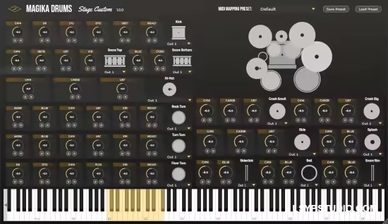 Elektra Magika Drums Stage Custom v1.0.0 U2B MacOS-乐声音频-资源网