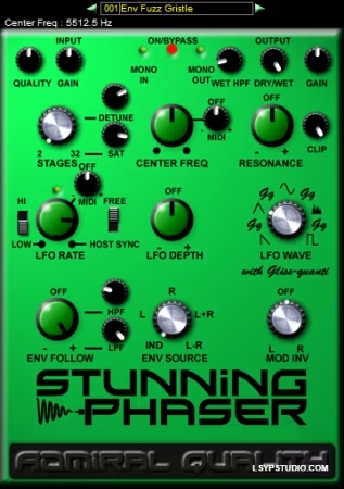 相位效果插件Admiral Quality Stunning Phaser 1.0.0-乐声音频-资源网