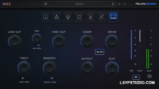 高效鼓组混音设计的插件Black Salt Audio Telos Drums v1.1.7 U2B macOS-乐声音频-资源网