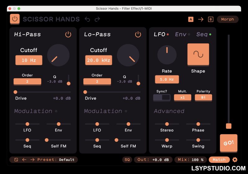 双滤波器插件Sketch Audio Scissor Hands v2.0.0.311 [WiN]-乐声音频-资源网