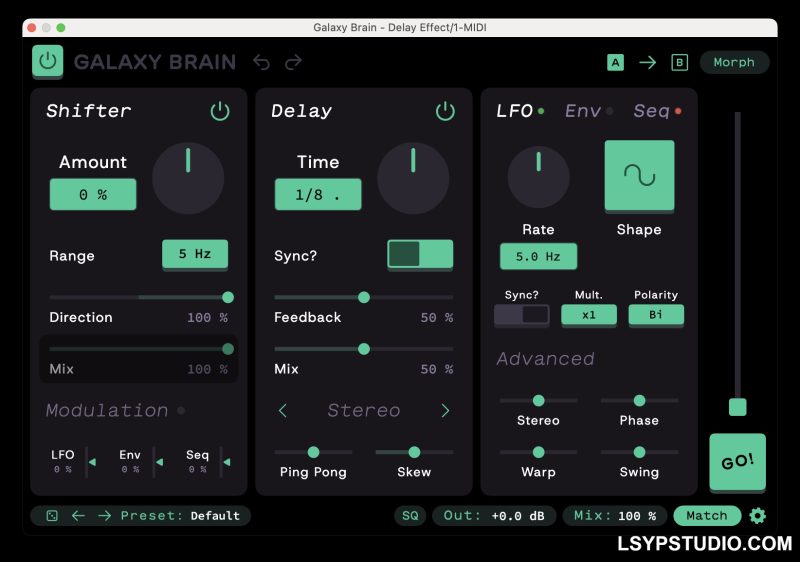 频率移位器和延迟器Sketch Audio Galaxy Brain v2.0.0.311 [WiN]-乐声音频-资源网