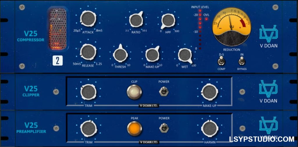 图片[1]-新型电子管FET压缩器V Doan V25 Compressor Update [Nebula]-乐声音频-资源网