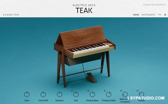 电吉他音色库Native Instruments Electric Keys Teak v1.0.1 KONTAKT-HiDERA-乐声音频-资源网