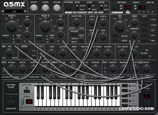 单声部虚拟模拟合成器AudioRealism ASM1x v1.5.1.4-乐声音频-资源网