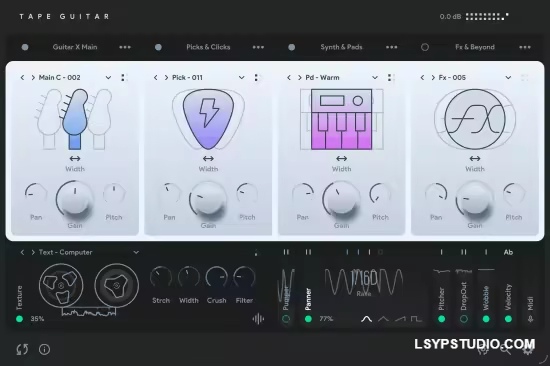 Lo-Fi 吉他虚拟乐器Thenatan Tape Guitar v1.0.0 WIN-乐声音频-资源网