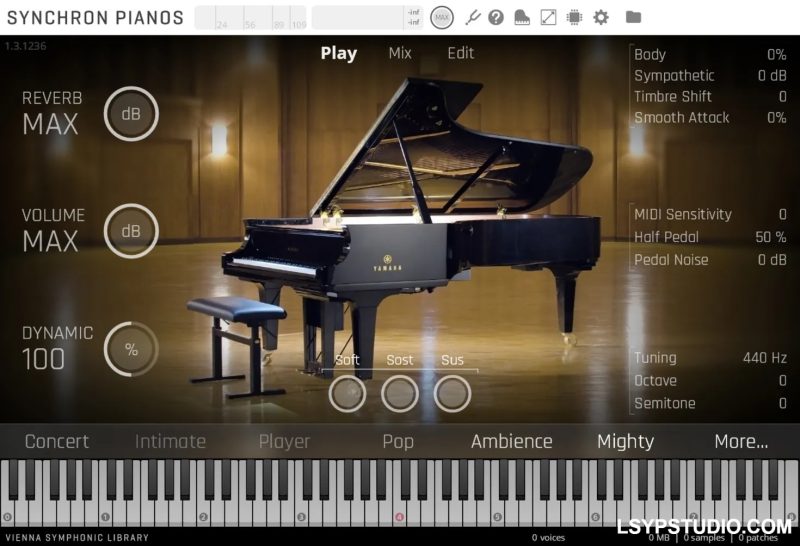 维也纳交响乐库Vienna Symphonic Library Vienna Synchron Pianos v1.3.1711 Rev2 [WiN]-乐声音频-资源网
