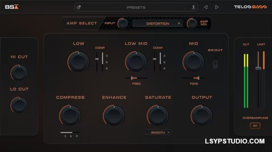 贝斯优化的全能型处理插件Black Salt Audio Telos Bass v1.1.4 U2B MacOS-乐声音频-资源网