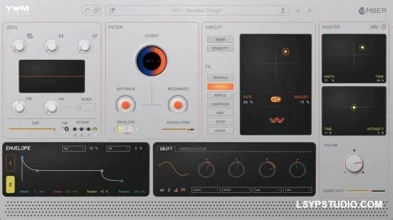虚拟合成器插件Yum Audio Ember 1.0.1 MacOS-乐声音频-资源网