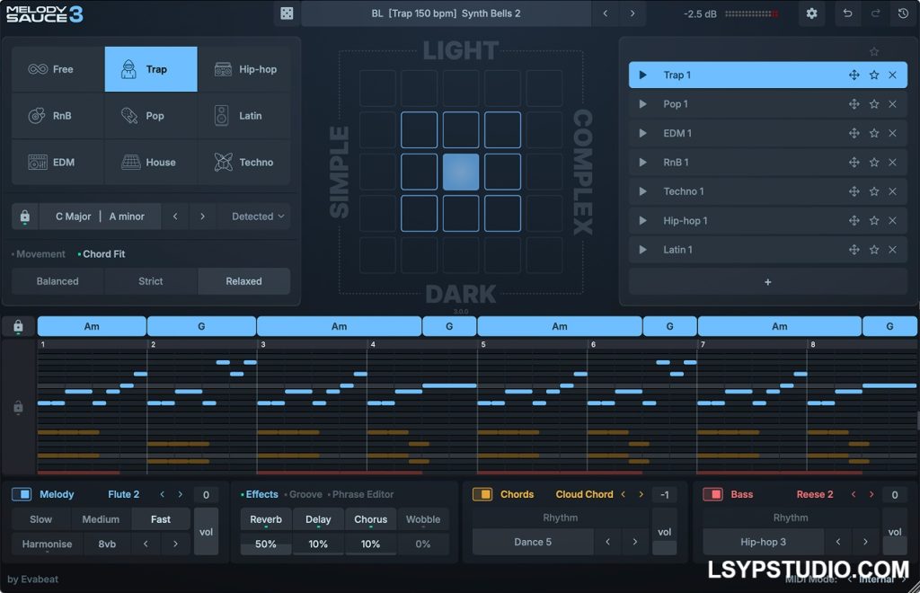 图片[1]-旋律、和弦和贝斯功能EVAbeat Melody Sauce v3.0.1 [WiN]-乐声音频-资源网