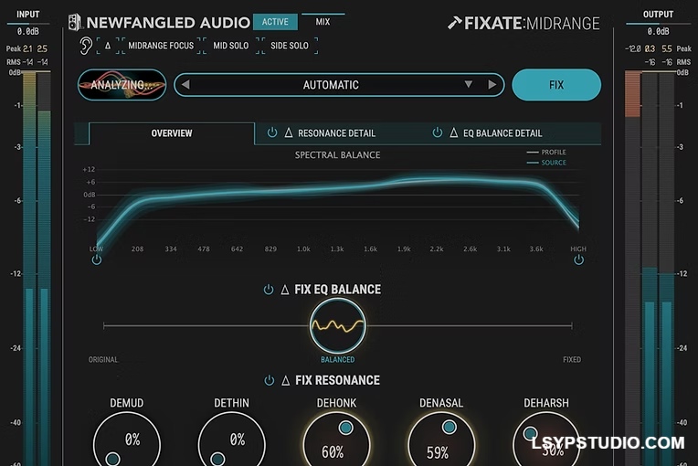 智能中频均衡器Newfangled Audio Fixate Midrange v1.0.0 [WiN&MAC]-乐声音频-资源网