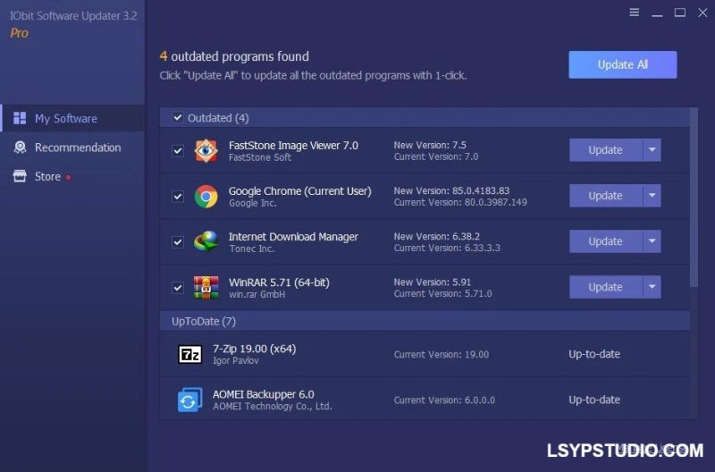 应用程序升级工具IObit Software Updater Pro 8.5.0.17 Multilingual WIN-乐声音频-资源网