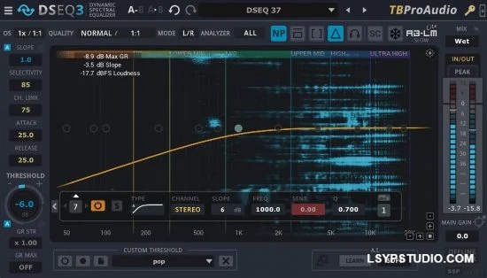 动态处理器TBProAudio DSEQ3 v3.9.14 MacOS-乐声音频-资源网