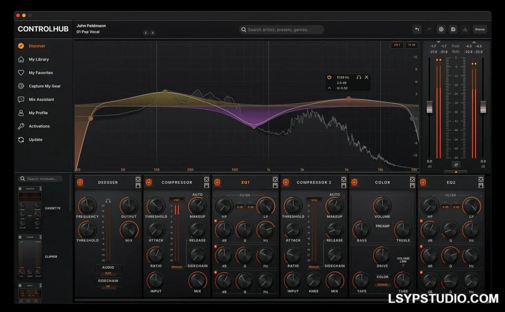 前置放大器、均衡器、压缩器STL Tones ControlHub v3.2.0.2605 [WiN]-乐声音频-资源网