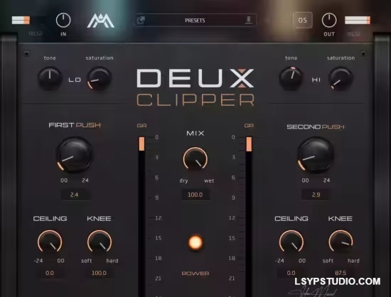 双阶段音频削波与响度提升插件Audioloom Maciel Audio Deux Clipper 2.0.0 WIN-乐声音频-资源网