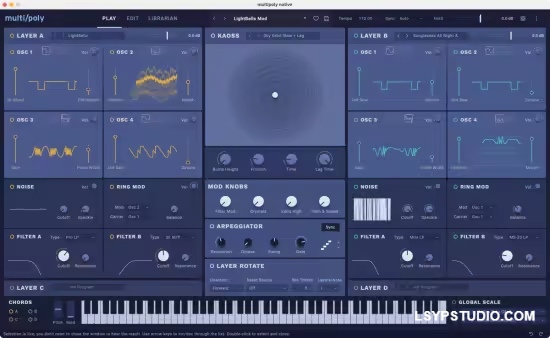 模拟建模软音源合成器插件KORG Software Multipoly Native v1.1.3 MacOS-乐声音频-资源网