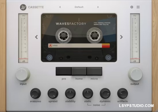 音频磁带模拟插件Wavesfactory Cassette v1.0.7 U2B MacOS-乐声音频-资源网