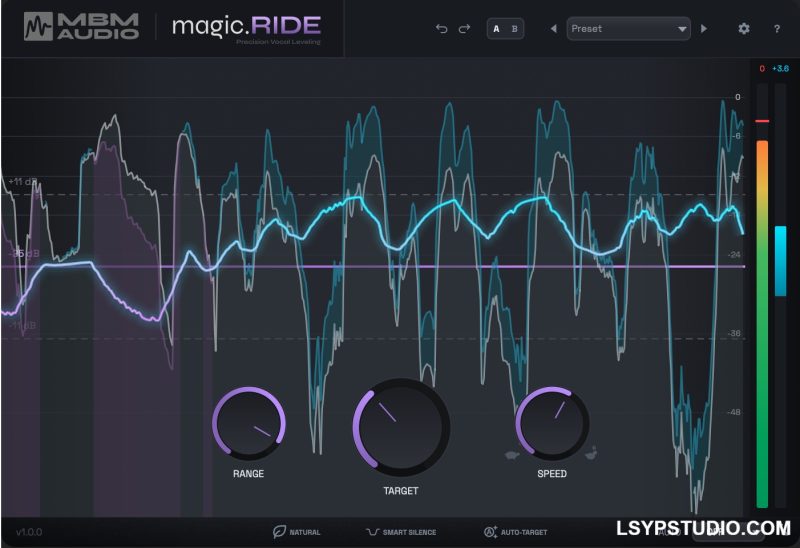 自动调节人声增益MBM Audio magic.RIDE v1.3.1 [WiN]-乐声音频-资源网