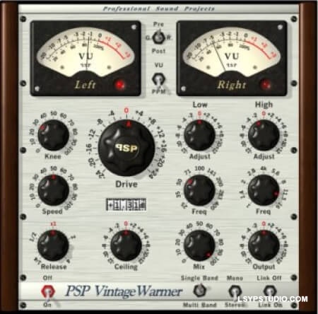多频段压缩器/限制器PSPaudioware PSP VintageWarmer2 v2.11.0 [WiN]-乐声音频-资源网