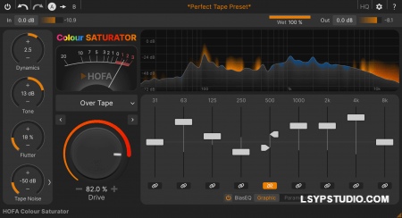 模拟饱和音色HOFA Colour Saturator v1.1.2 [WiN]-乐声音频-资源网