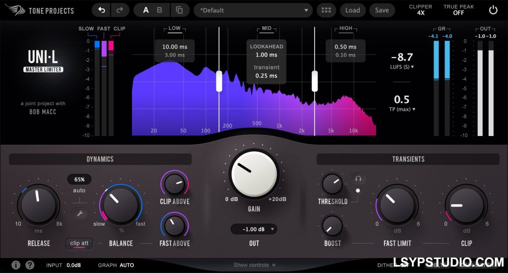 现代响度，纯净而鲜活Tone Projects Uni-L v1.0.0 rev 1 [WiN&MAC]-乐声音频-资源网