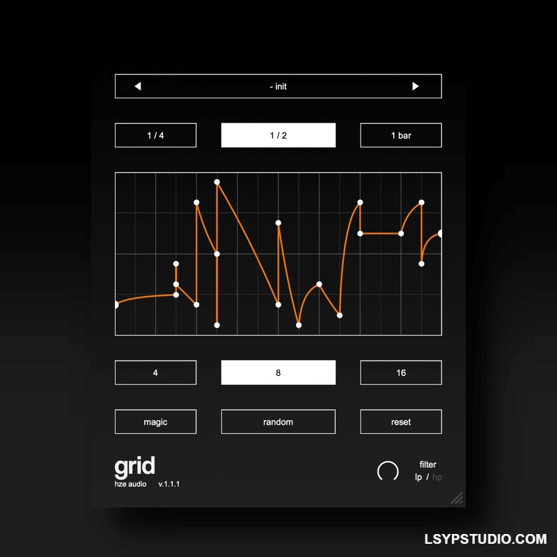 半速调制插件HZE Audio GRID v1.0 / v1.1.1 [WiN, MacOSX]-乐声音频-资源网