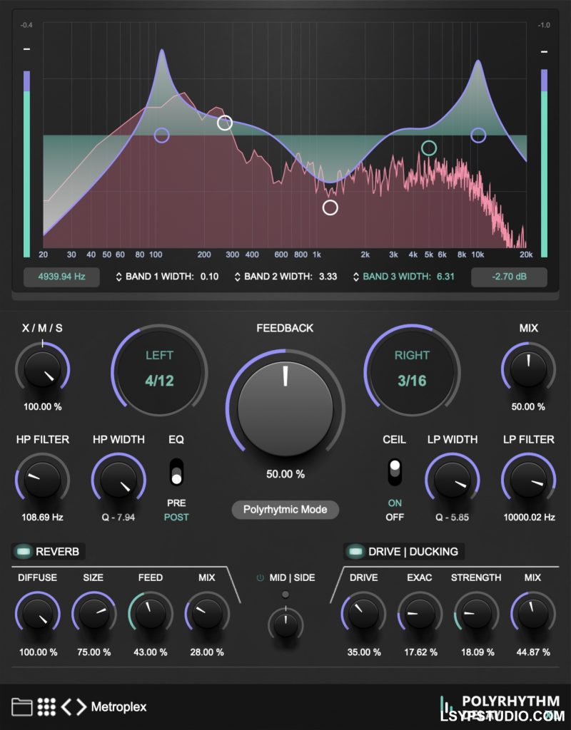 回声插件2B Played Music PolyRhythm Delay XL v1.2 [WiN]-乐声音频-资源网
