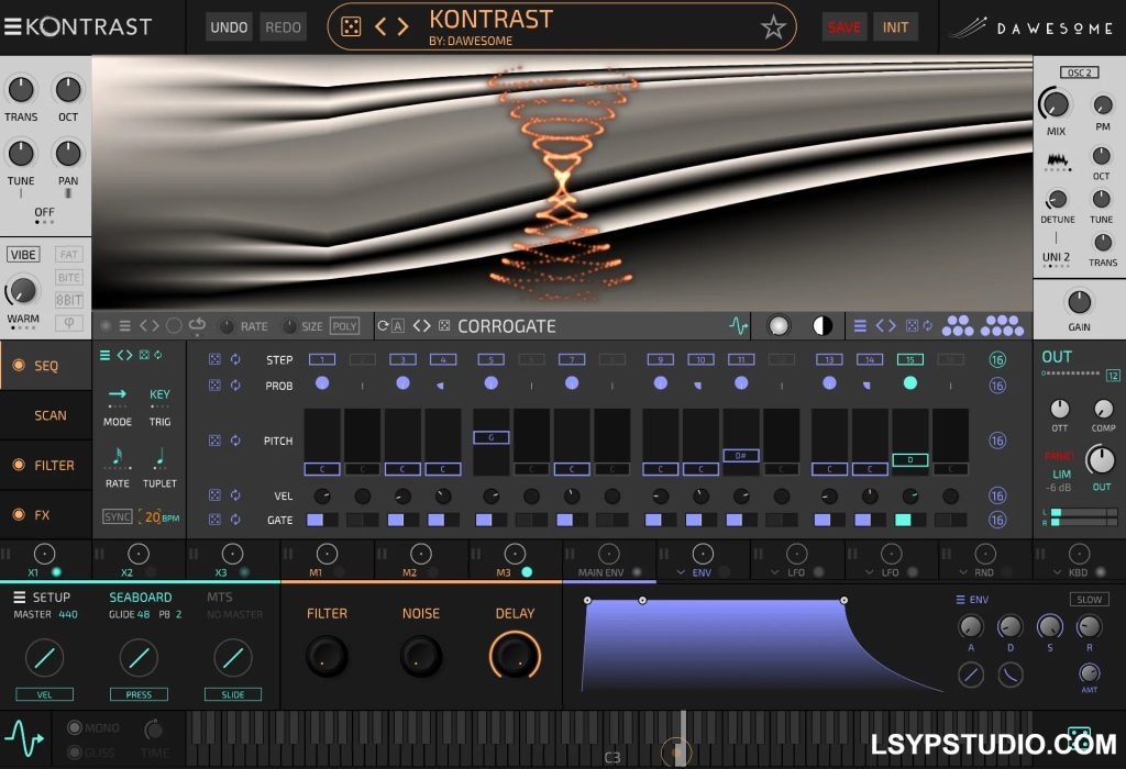 波表合成器Dawesome Kontrast v1.16 [WiN]-乐声音频-资源网